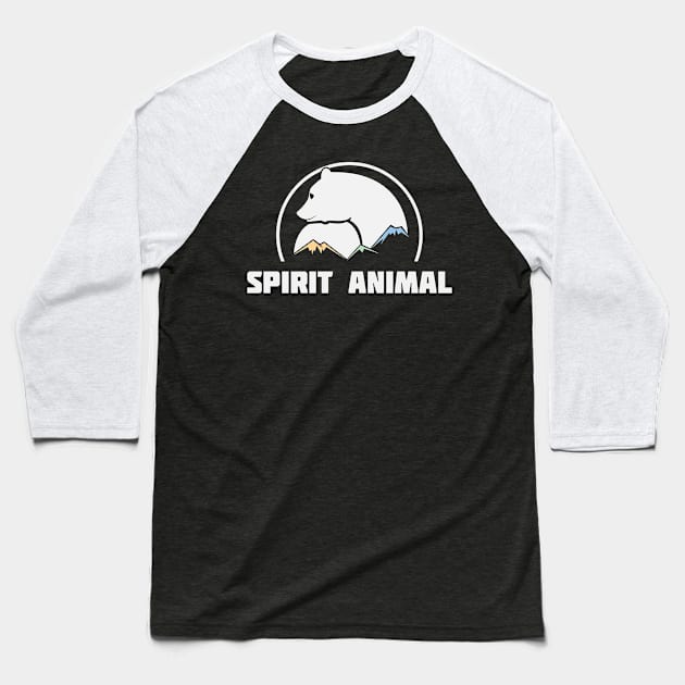 Animal Spirit is Bear Baseball T-Shirt by Toogoo